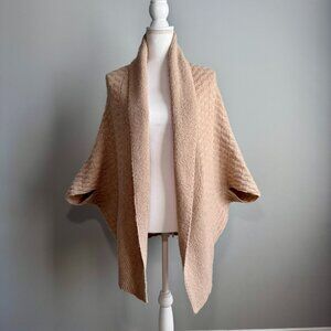 Jennifer Lopez XL Oatmeal Knit Cardigan / Shrug Style Sweater/ Fall layering